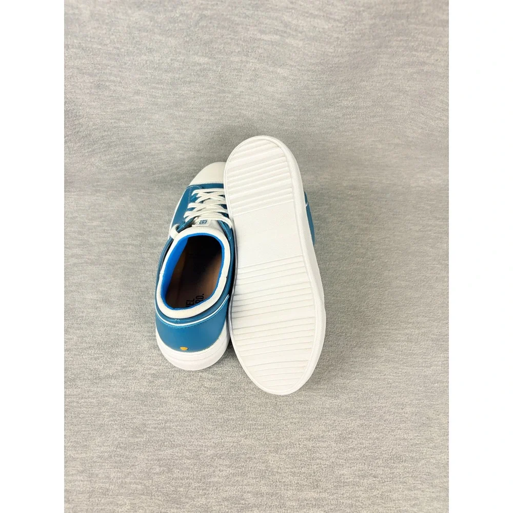 Samuel Hubbard Flight Cap Toe Sneakers Womens 6 M Teal Blue Leather Comfort